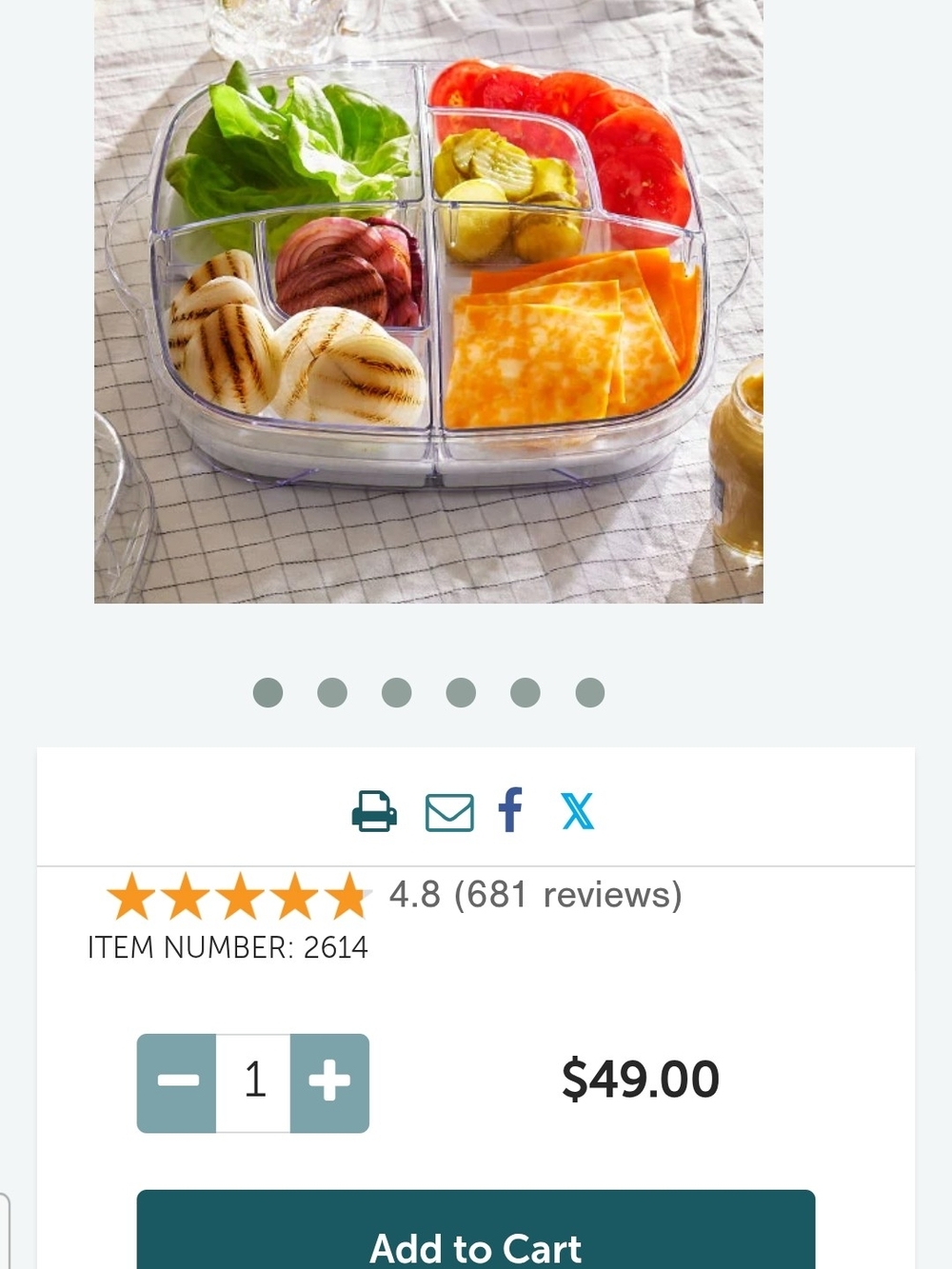 Pampered CHEF LARGE COOL N SERVE